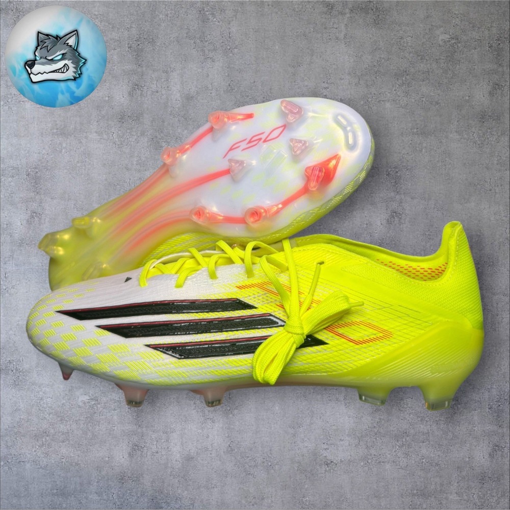 adidas F50 Elite FG Soccer Cleats Solar Yellow Lucid Red Men's Size 12.5 JR6457
